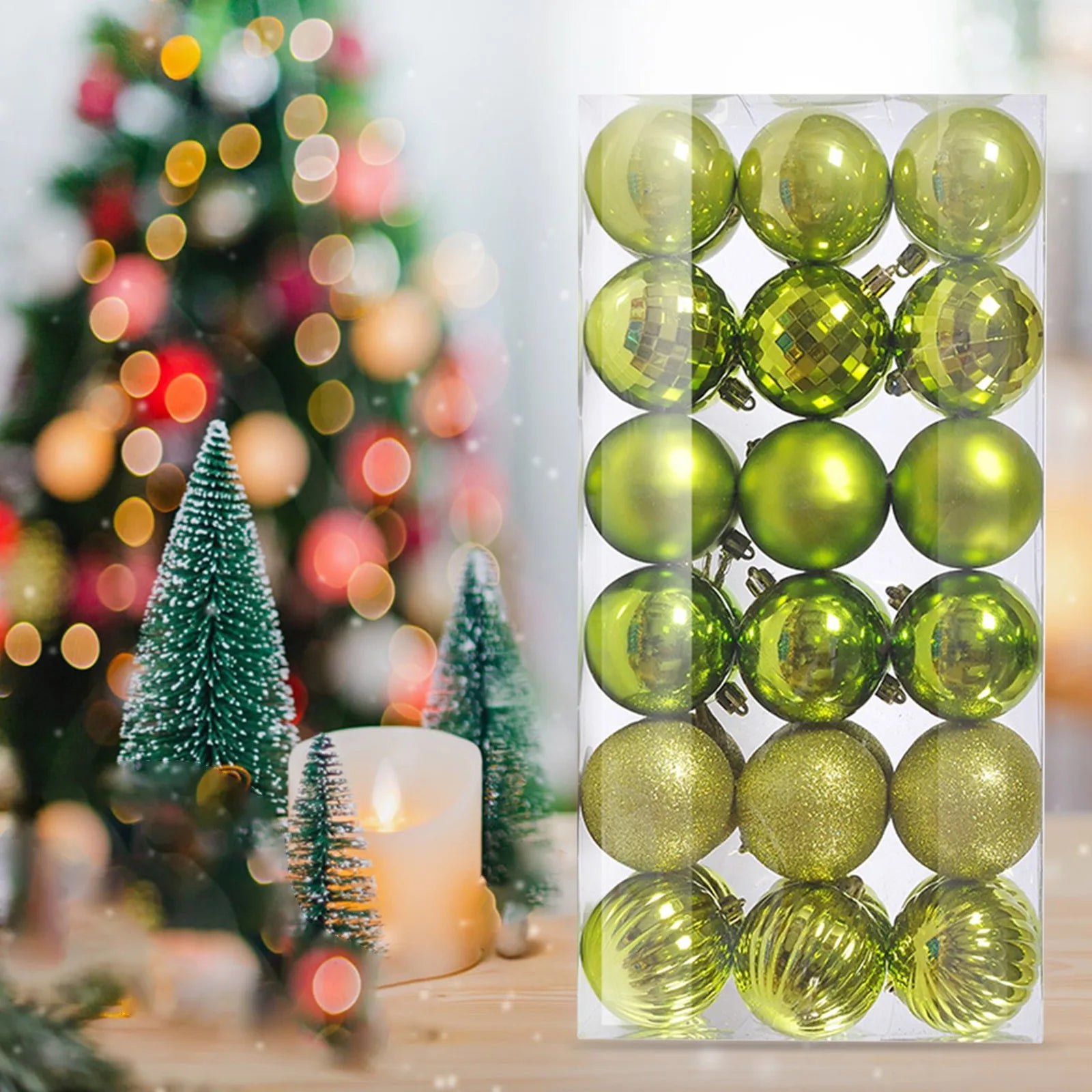 Christmas Room Decoration 36Pcs Christmas Ornaments for Xmas Christmas Tree Shatterproof Christmas Navidad Liquidaciones Ofertas