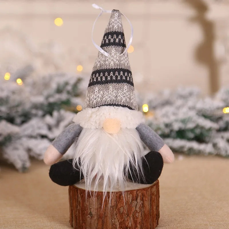 Handmade Swedish Christmas Santa Gnome Plush Doll Holiday Figurines Toy Xmas Home Ornaments Christmas Decoration