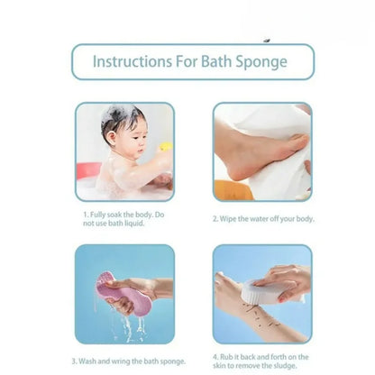 Soft Exfoliating Bath Sponge Body Scrub Shower Brush Cleansing Pad Exfoliating Brush Body to Remove Dead Skin Bath Products