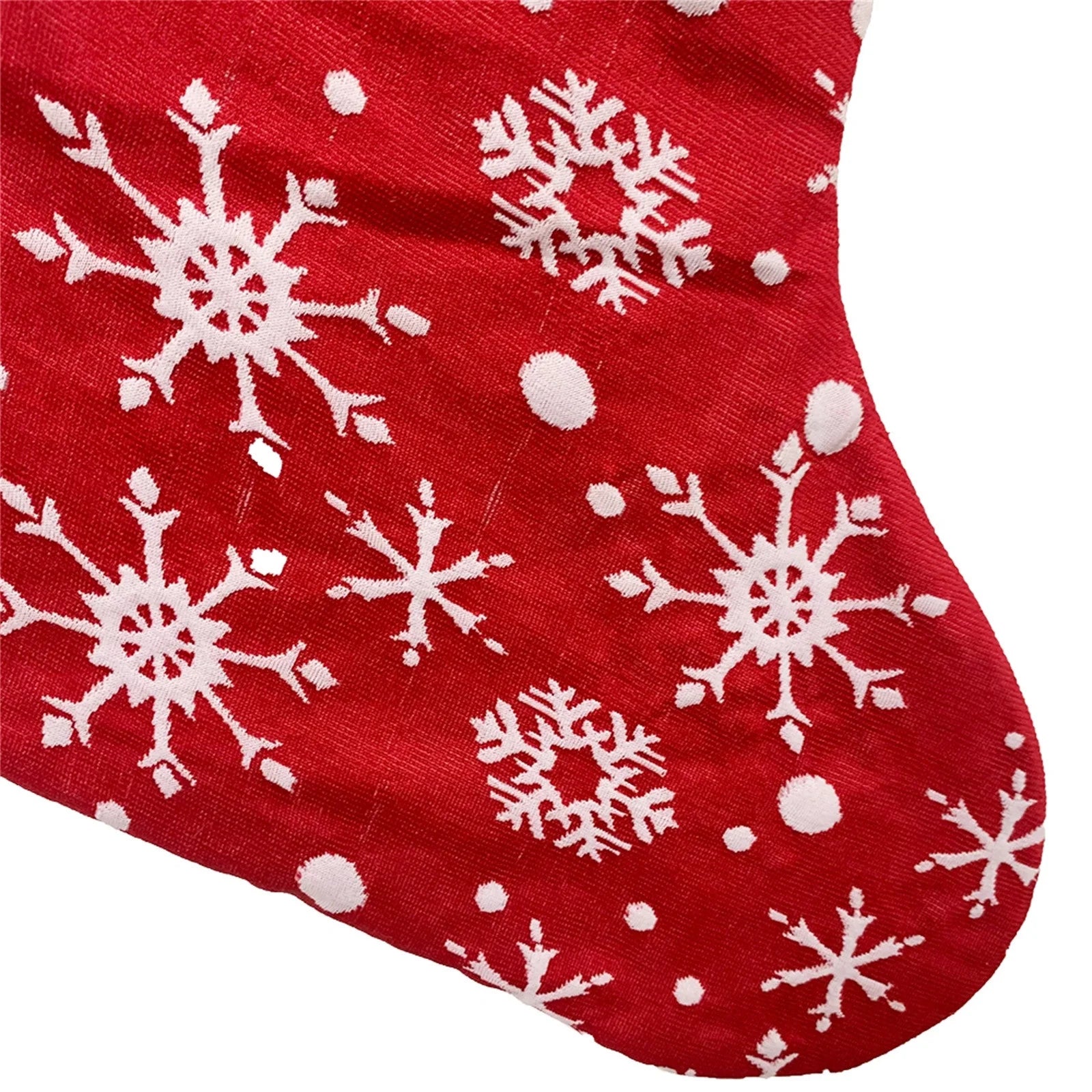 Christmas Large Stockings Plaid with Plush Cuff Stocking Decor Gift Bag on Clearance