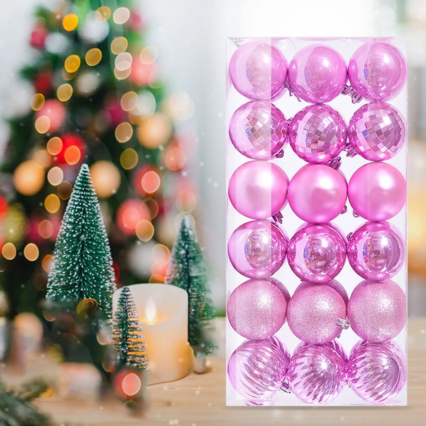 Christmas Room Decoration 36Pcs Christmas Ornaments for Xmas Christmas Tree Shatterproof Christmas Navidad Liquidaciones Ofertas