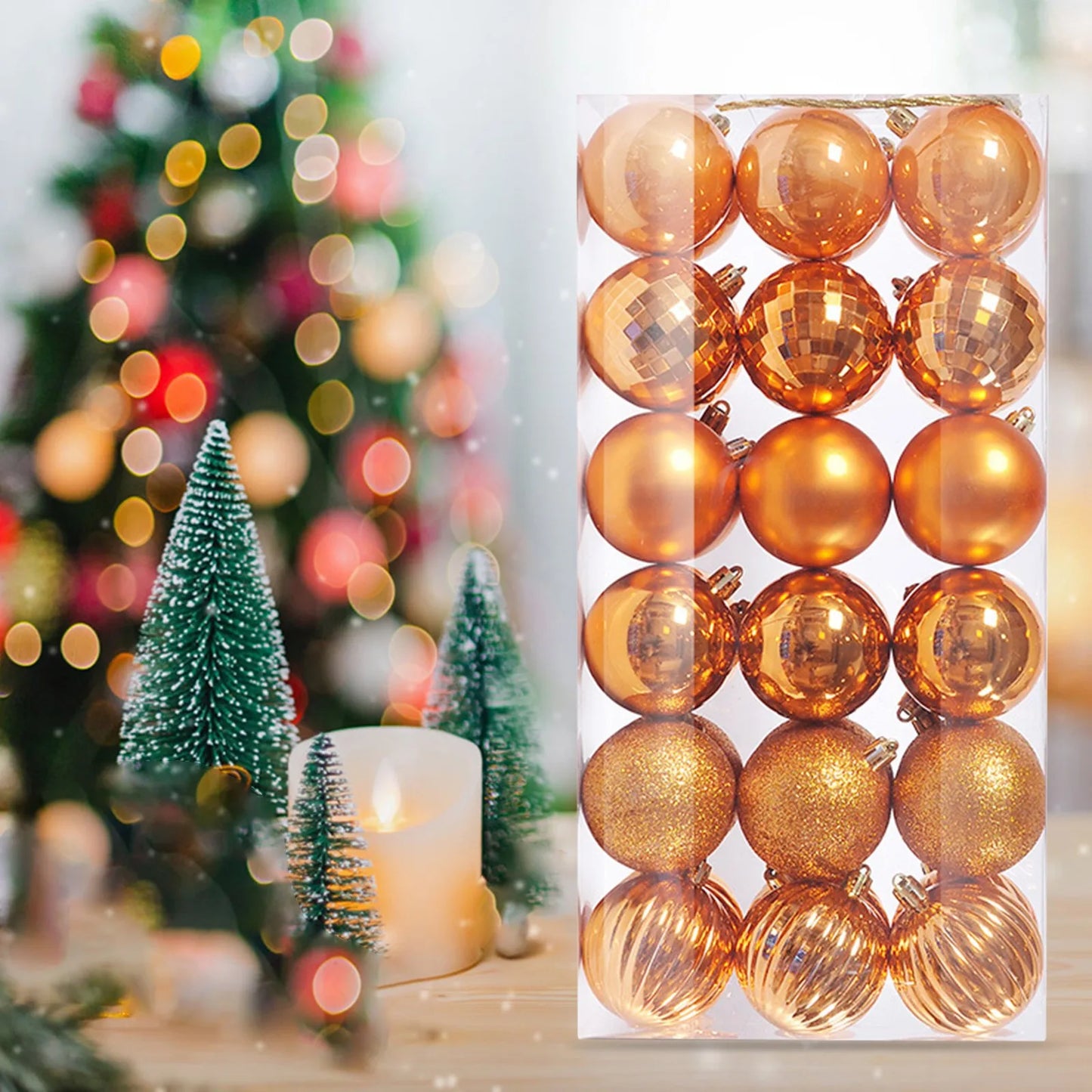 Christmas Room Decoration 36Pcs Christmas Ornaments for Xmas Christmas Tree Shatterproof Christmas Navidad Liquidaciones Ofertas