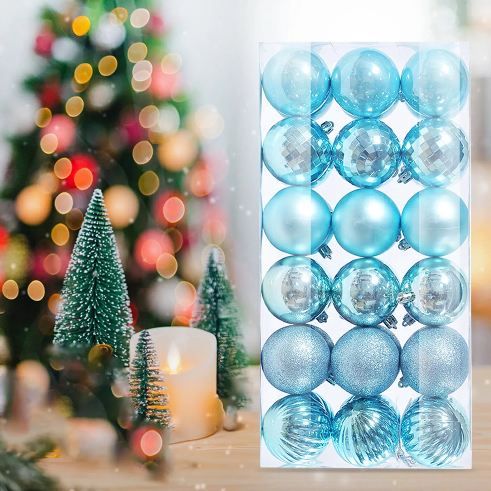 Christmas Room Decoration 36Pcs Christmas Ornaments for Xmas Christmas Tree Shatterproof Christmas Navidad Liquidaciones Ofertas