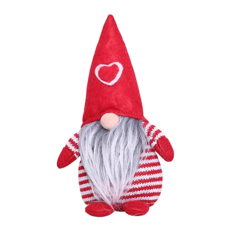 Handmade Swedish Christmas Santa Gnome Plush Doll Holiday Figurines Toy Xmas Home Ornaments Christmas Decoration